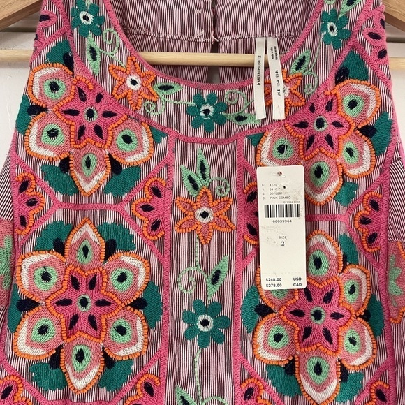 Anthropologie Embroidered and Appliquéd Beaded Shift Dress - 2 - Picture 8 of 10
